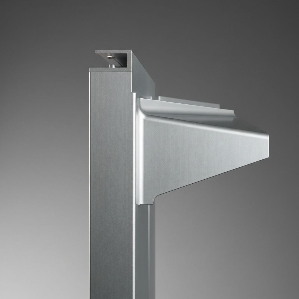 Profil 2,0 m – Mauerabdeckung / Set inkl. Schnapphalter und Stoßblech